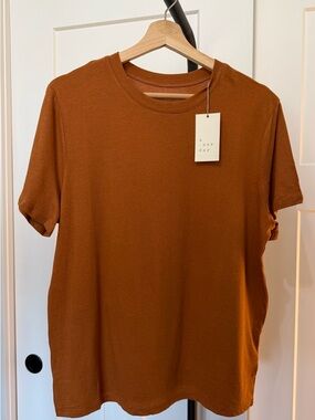 a new day Short Sleeve Crewneck Tee - Rust